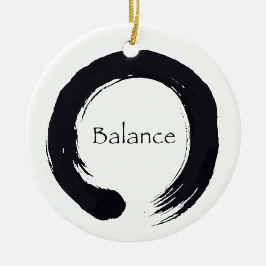 Balance & Enso-Ornament Keramikornament (Vorne)
