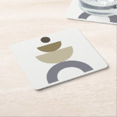 Balance - farbenfrohe geometrische Formen des mitt Rechteckiger Pappuntersetzer (angewinkelt)