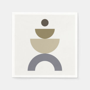 Balance - farbenfrohe geometrische Formen des mitt Serviette