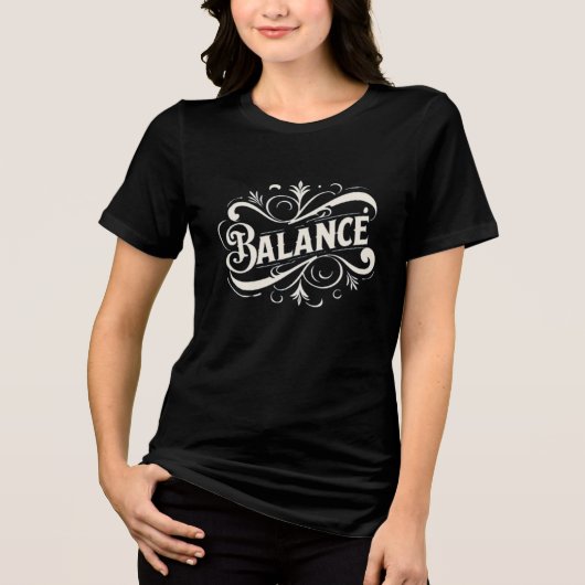 Balance - Frauen Inspiration Grafik T-Shir Tri-Blend Shirt (Vorderseite)