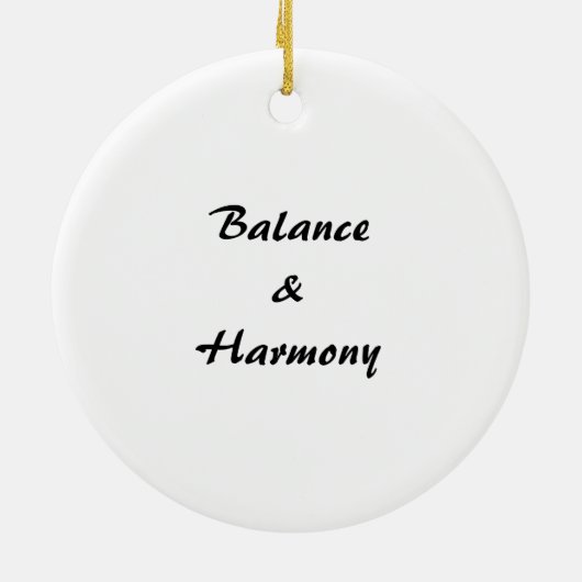 Balance & Harmonie Yin & Yang Ornament (Hinten)