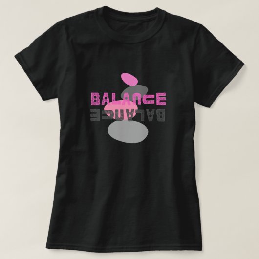 Balance pink und grau T-Shirt (Design vorne)