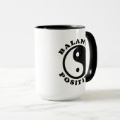 Balance Positive Mindfulness Yin Yang Tasse (VorderseiteRechts)