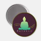 "Balance" Schöner Buddha Magnet. Magnet (Vorderseite/Rückseite)