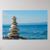 Balance Stones Zen Minimalist Wall Art Poster (Vorne)