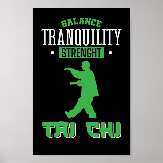 Balance Tranquility Streng Tai Chi Poster (Vorne)