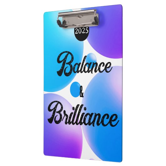 BALANCE und BRILLIANCE SpiralNotebook Klemmbrett (Links)
