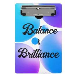 BALANCE und BRILLIANCE SpiralNotebook Mini Klemmbrett