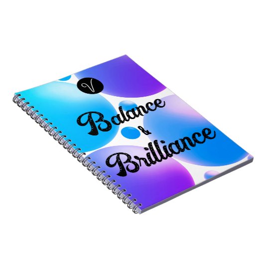 BALANCE und BRILLIANCE SpiralNotebook Notizblock (Rechte Seite)