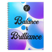 BALANCE und BRILLIANCE SpiralNotebook Notizblock (Vorderseite)