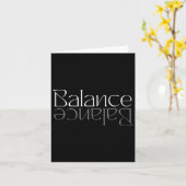 Balance-Up-Down-Motivation Karte (Gelbe Blume)
