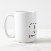 Balance, weiß, Yoga Cool, modern Kaffeetasse (Links)