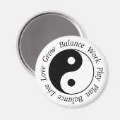 Balance Yin Yang Magnet (Vorderseite/Rückseite)