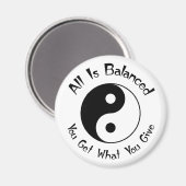 Balance Yin Yang Magnet (Vorderseite/Rückseite)