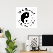 Balance Yin Yang Poster (Heimbüro)
