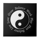 Balance Yin Yang-Symbol Fliese (Vorderseite)