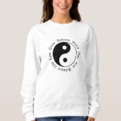 Balance Yin Yang Symbol Sweatshirt (Vorderseite)