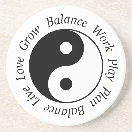 Balance Yin Yang Untersetzer (Vorne)