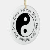 Balance Yin Yang Verzierung Keramikornament (Rechts)