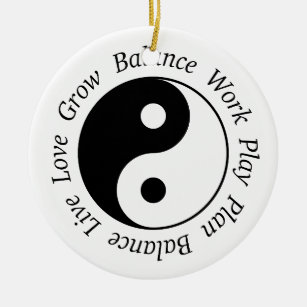 Balance Yin Yang Verzierung Keramikornament