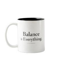 Balance Your Qi Mug  Minimalist Acupuncture Mug