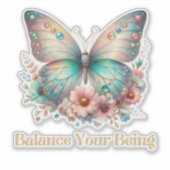 BALANCE YOUR SEIN, TÄGLICHE POSITIVE AFFIRMATION AUFKLEBER (Vorderseite)