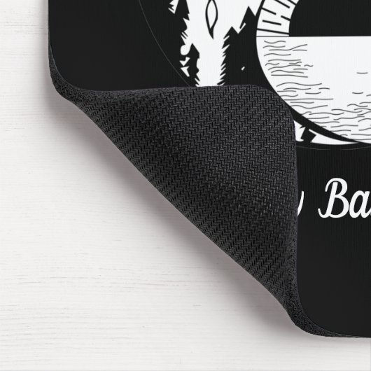 Balance Zen Yin Yang Schwarz-weiß Mousepad (Ecke)