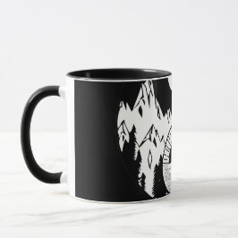 Balance Zen Yin Yang Schwarz-weiß Tasse