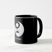 Balance Zen Yin Yang Schwarz-weiß Tasse (VorderseiteRechts)