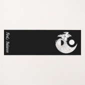 Balance Zen Yin Yang Schwarz-weiß Yogamatte (Vorderseite (Horizontal))