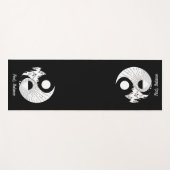 Balance Zen Yin Yang Schwarz-weiß Yogamatte (Vorderseite (Horizontal))