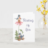 Balanceakt - Karte (Gelbe Blume)