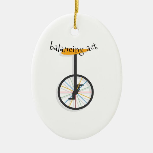 Balanceakt Keramikornament (Vorne)