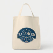 Balanced Grocery Tote Bag Tragetasche (Vorne)