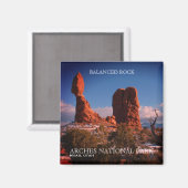 Balanced Rock, Arches National Park, Moab, Utah Magnet (Vorderseite/Rückseite)