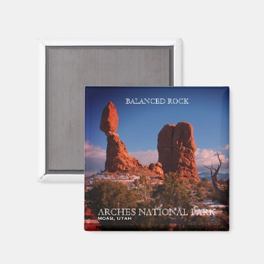Balanced Rock, Arches National Park, Moab, Utah Magnet (Vorderseite/Rückseite)