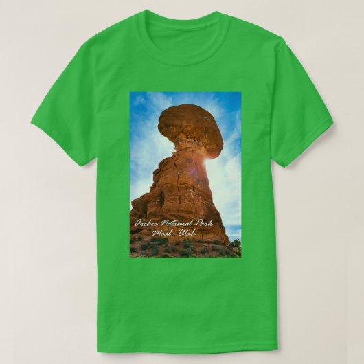 Balanced Rock Arches National Park Moab Utah T-Shirt (Design vorne)