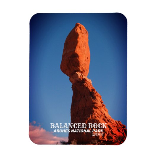 Balanced Rock, Arches National Park, Utah Magnet (Vertikal)