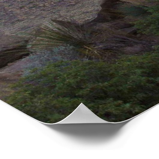 Balanced Rock - Big Bend, Texas Poster (Ecke)