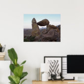 Balanced Rock - Big Bend, Texas Poster (Heimbüro)