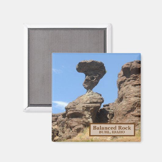 Balanced Rock Buhl Idaho Magnet (Vorderseite/Rückseite)
