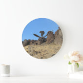Balanced Rock Idaho Photo Große Wanduhr (Zuhause)