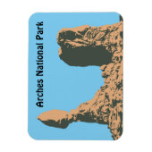Balanced rock in Arches National Park- Utah, USA Magnet (Vertikal)