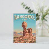 Balanced Rock Moab Utah Postkarte (Stehend Vorderseite)
