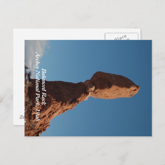 Balanced Rock Postkarte (Vorne/Hinten)