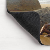 Balanced Rocks and Driftwood on Australian Beach Mousepad (Ecke)