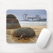 Balanced Rocks and Driftwood on Australian Beach Mousepad (Mit Mouse)