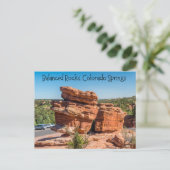 Balanced Rocks, Colorado Springs, Colorado Postkarte (Stehend Vorderseite)
