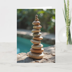Balanced Stones Vatertagskarte Karte