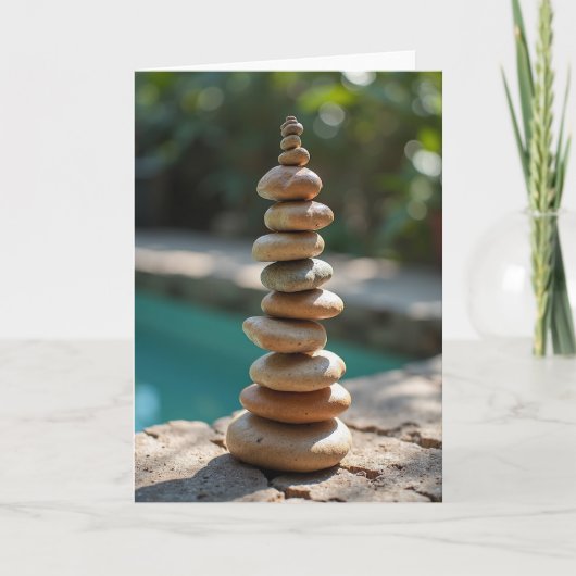 Balanced Stones Vatertagskarte Karte (Vorderseite)